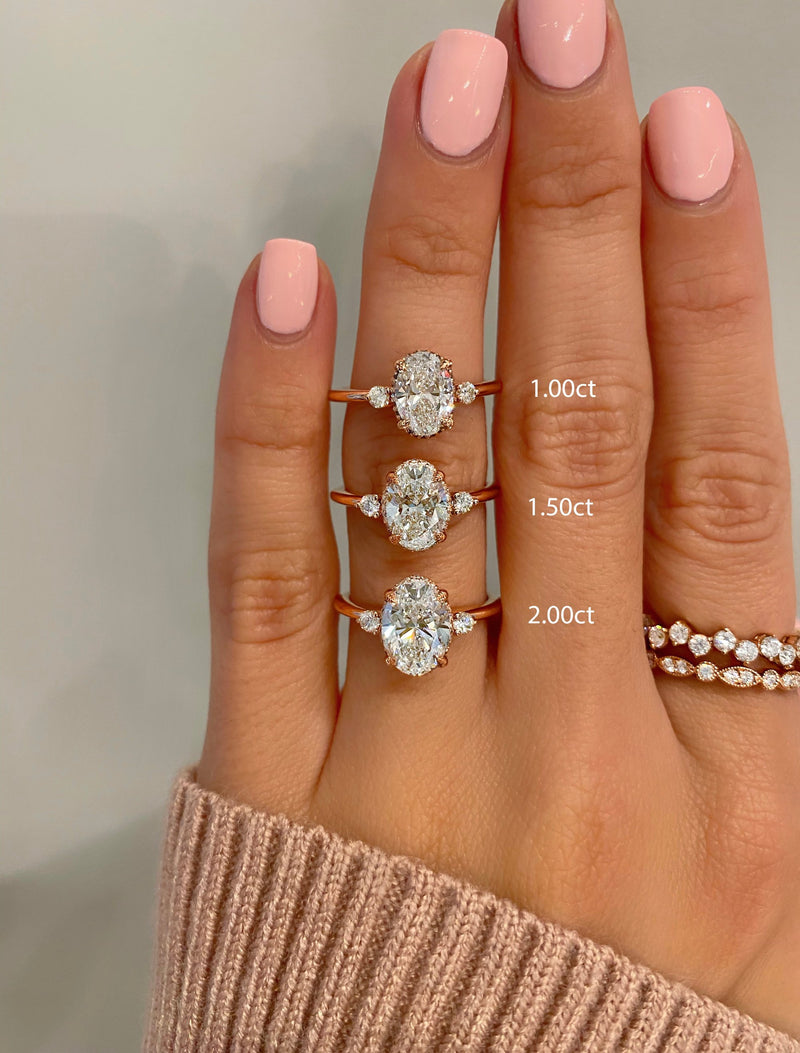 caption:Shown with different diamond sizes 