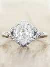 caption:Shown with 1.70ct. oval diamond in platinum 